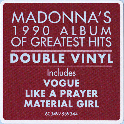 Madonna : The Immaculate Collection (2xLP, Album, Comp, RE, RP, Gat)