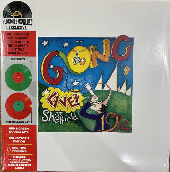 Gong : Live! At Sheffield 1974 (LP, Red + LP, Gre + Album, Dlx, RE, Col)