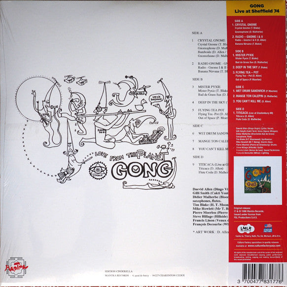 Gong : Live! At Sheffield 1974 (LP, Red + LP, Gre + Album, Dlx, RE, Col)