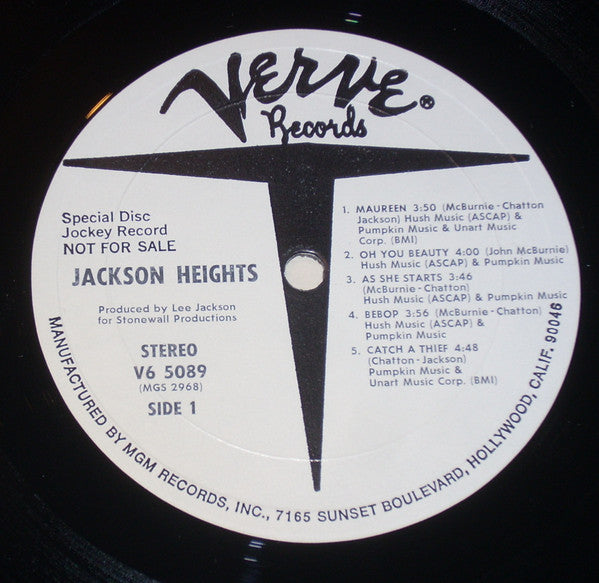 Jackson Heights : Jackson Heights (LP, Album, Promo)