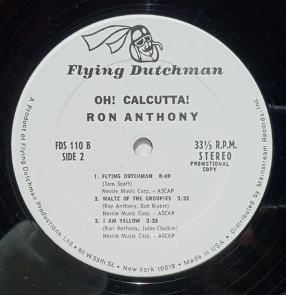 Ron Anthony : Oh! Calcutta (LP, Album, Promo, Gat)