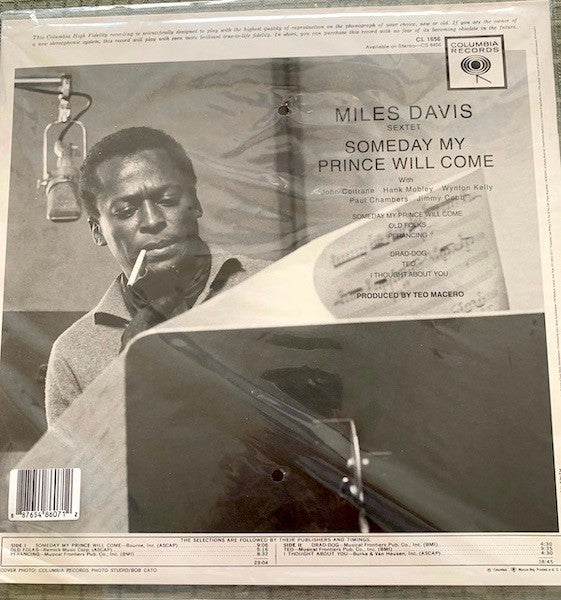 The Miles Davis Sextet - Someday My Prince Will Come (LP, Album, Mono, RE,  180)