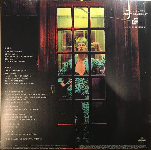 David Bowie : The Rise And Fall Of Ziggy Stardust And The Spiders From Mars (LP,Album,Reissue,Remastered,Stereo)