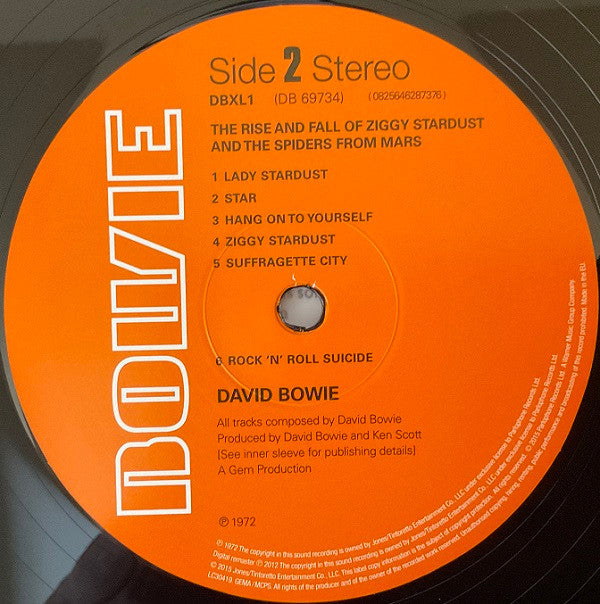 David Bowie : The Rise And Fall Of Ziggy Stardust And The Spiders From Mars (LP,Album,Reissue,Remastered,Stereo)