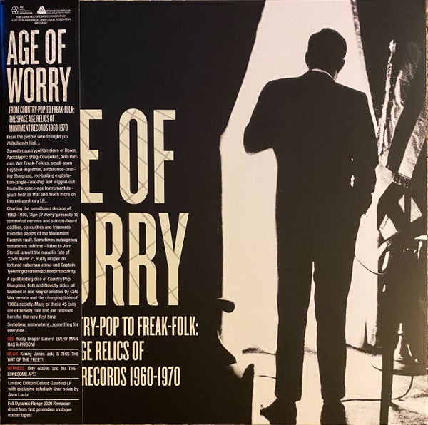 Various : Age Of Worry - From Country-Pop To Freak-Folk: The Space Age Relics Of Monument Records 1960-1970 (LP, Album, Comp, Ltd, RE)