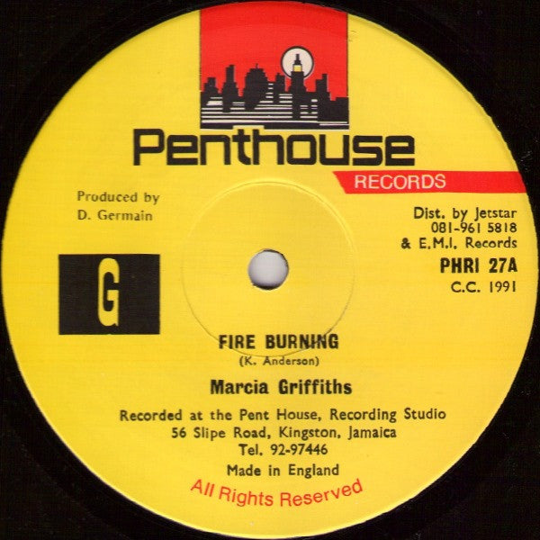 Marcia Griffiths : Fire Burning (12")