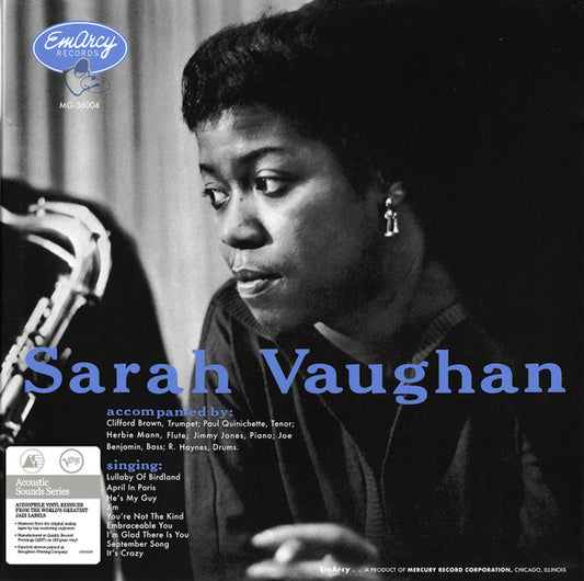 Sarah Vaughan : Sarah Vaughan (LP, Album, Mono, RE, 180)