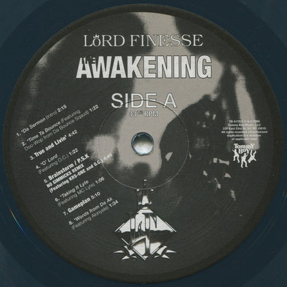 Lord Finesse : The Awakening (LP, Dar + LP, Mar + 7", Yel + Album, Ltd, RE, RM)