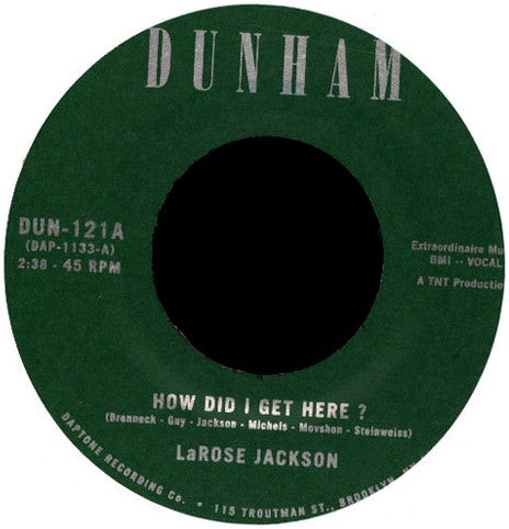 Larose Jackson : How Did I Get Here ? (7", Single)