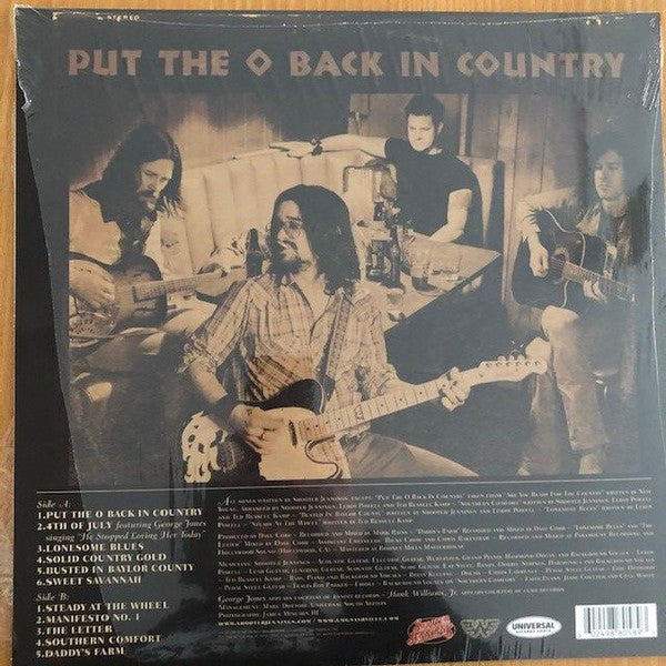 Shooter Jennings : Put The O Back In Country (LP, Album, RE)