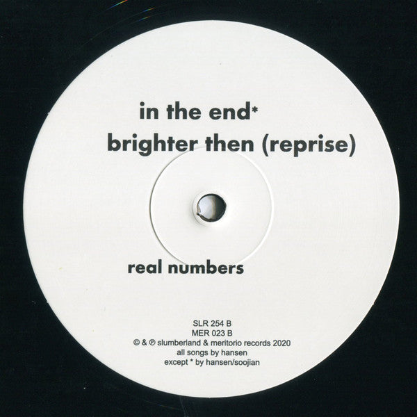 Real Numbers : Brighter Then (12", EP, Ltd)