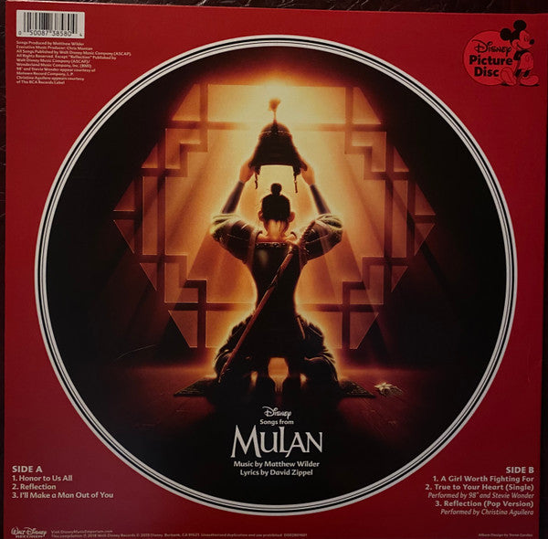 Various : Songs From Mulan (12", Comp, Pic)