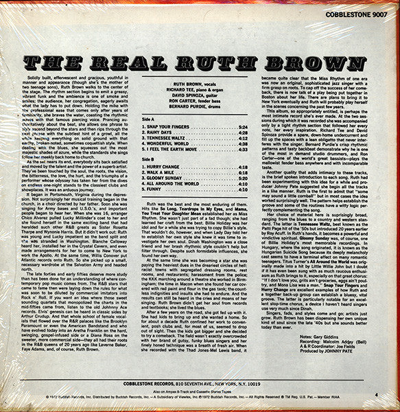 Ruth Brown : The Real Ruth Brown (LP, Album)