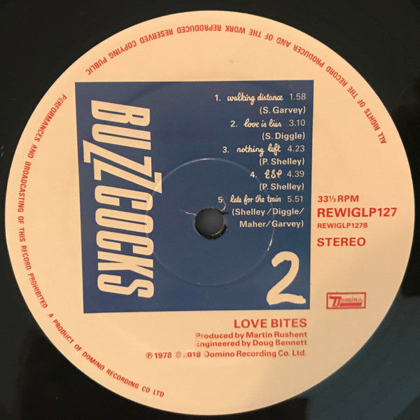 Buzzcocks : Love Bites (LP, Album, RE, Emb)