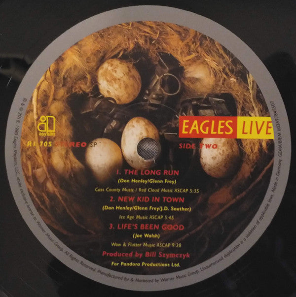 Eagles : Eagles Live (2xLP, Album, RE, 180)