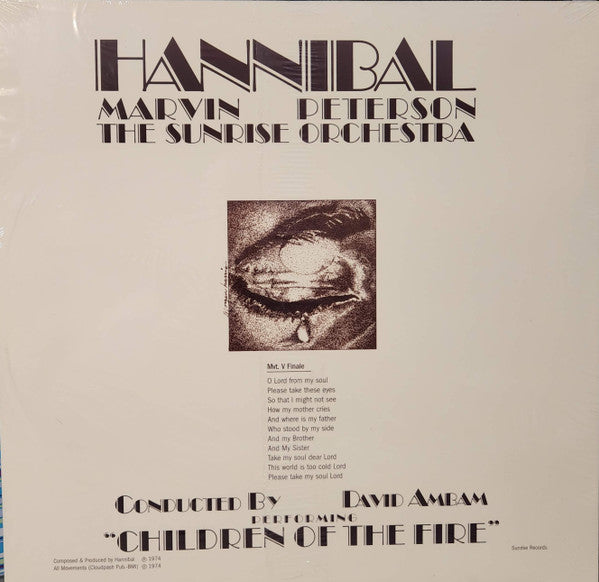 Hannibal Marvin Peterson & The Sunrise Orchestra , Conducted By  David Amram : Children Of The Fire (LP, Album, RE)