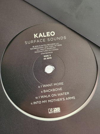 Kaleo (3) : Surface Sounds (12", Album, Whi + 12", S/Sided, Album, Etch, Whi)