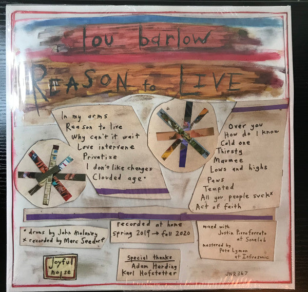 Lou Barlow - Reason To Live (LP, Album, Ltd, Blu)