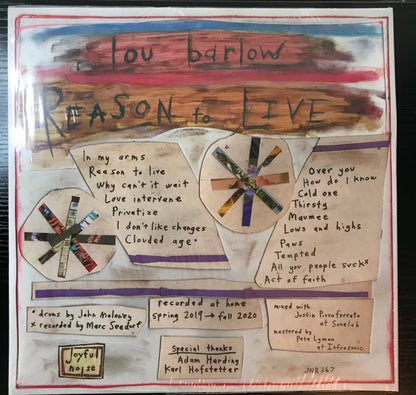 Lou Barlow : Reason To Live (LP, Album, Ltd, Blu)