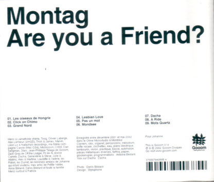 Montag : Are You A Friend? (CD, Album)