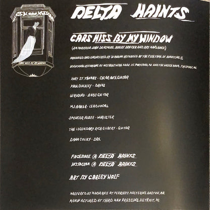 Delta Haints, The Ghost Wolves : Cars Hiss By My Window / Fast (2300 Ad) (7", Single, Ltd, Num, Promo, Tra)