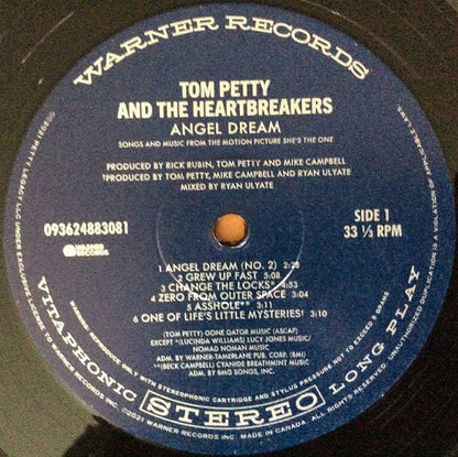 Tom Petty And The Heartbreakers : Angel Dream (Songs And Music From The Motion Picture "She's The One") (LP, Album, RM)