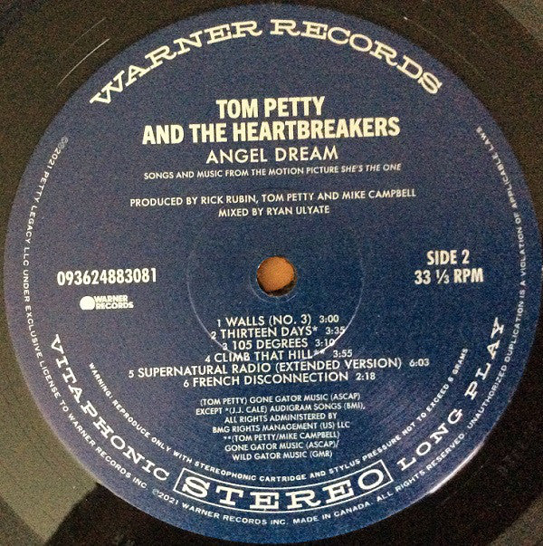 Tom Petty And The Heartbreakers - Angel Dream (Songs And Music From The  Motion Picture She's The One) (LP