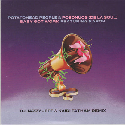 Potatohead People & Posdnuos Featuring Kapok (4) : Baby Got Work (DJ Jazzy Jeff & Kaidi Tatham Remix) (7", Single)