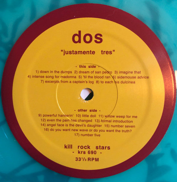 DOS (4) : Justamente Tres (LP, Album, RSD, Ltd, RE, RM, Col)