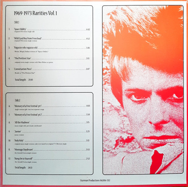 David Bowie : 1969-1973 Rarities Vol. 1 (LP, Comp, Mono, Unofficial)