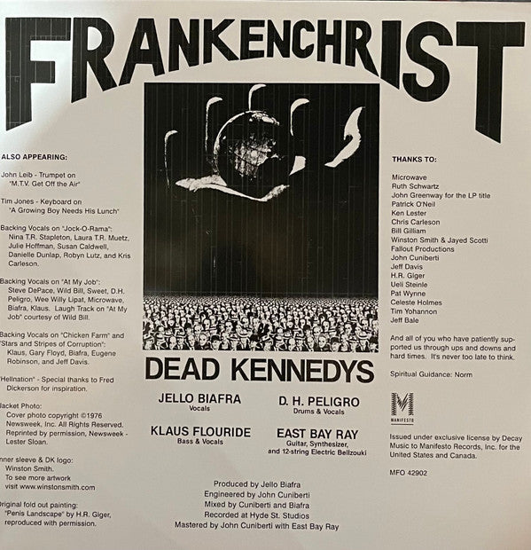 Dead Kennedys : Frankenchrist (LP, Album, RE, RM)