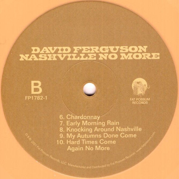 David Ferguson : Nashville No More (LP, Album, Cha)