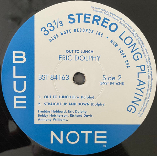 Eric Dolphy - Out To Lunch! (LP, Album, RE, 180)