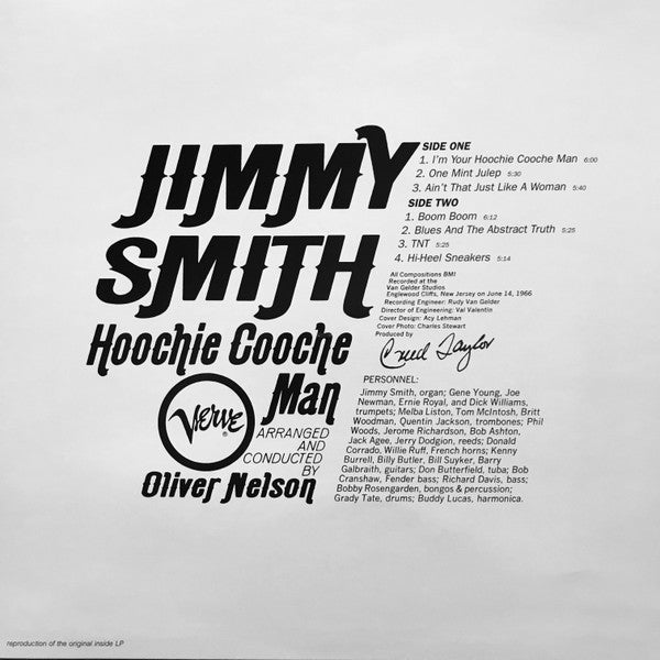 Jimmy Smith Arranged And Conducted By Oliver Nelson : Hoochie Cooche Man (LP, Album, RE, 180)