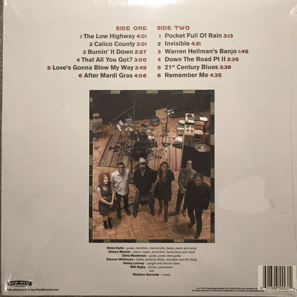 Steve Earle & The Dukes (And Duchesses) : The Low Highway (LP, Album, Ltd, RP, But)