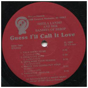 Sheila Landis And Her Bandits Of Bebop - Guess I'll Call It Love (Penso Que  Seja Amor) (LP, Album)