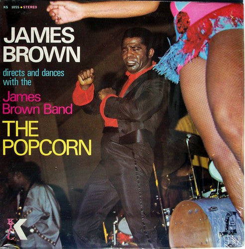 James Brown Directs And Dances With The The James Brown Band : The Popcorn (LP, Album, RE)