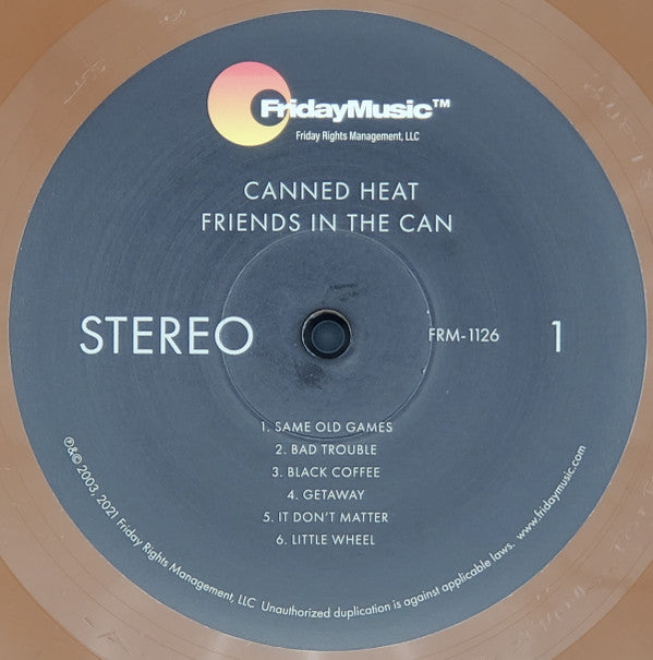 Canned Heat : Friends In The Can (LP, Album, RE, Bro)