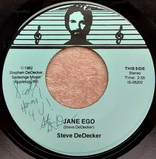 Steve DeDecker : (There Ain't No) Millionaires In Menasha / Jane Ego (7", Single)