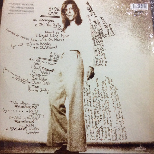 David Bowie : Hunky Dory (LP, Album, Ltd, Pic, RE, RM)