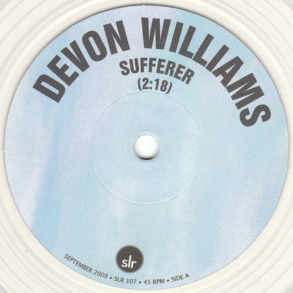 Devon Williams (2) : Sufferer (7", Single, Cle)