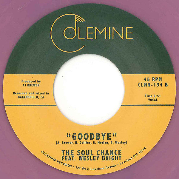 The Soul Chance Feat. Wesley Bright : Who Could It Be? / Goodbye (7", Ltd, Ran)