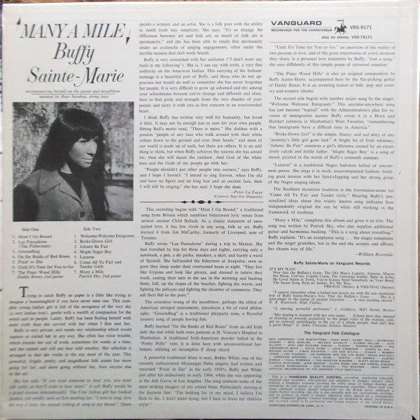 Buffy Sainte-Marie : Many A Mile (LP, Album, Mono)