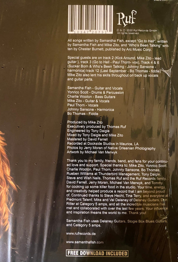 Samantha Fish : Black Wind Howlin' (LP, Album, RE, 180)