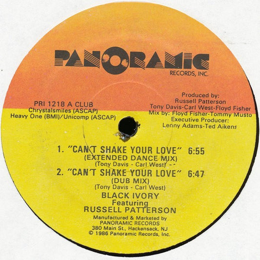 Black Ivory Featuring Russell Patterson : Can't Shake Your Love (12")