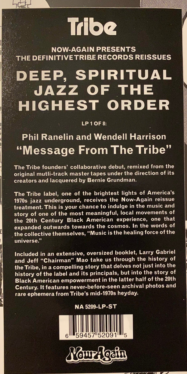 Wendell Harrison & Phil Ranelin : A Message From The Tribe (LP, Album, RE, RM)