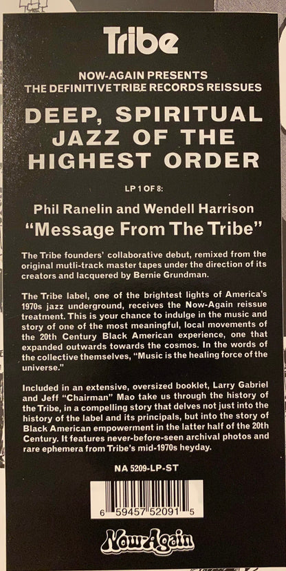 Wendell Harrison & Phil Ranelin : A Message From The Tribe (LP, Album, RE, RM)