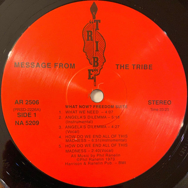 Wendell Harrison & Phil Ranelin : A Message From The Tribe (LP, Album, RE, RM)