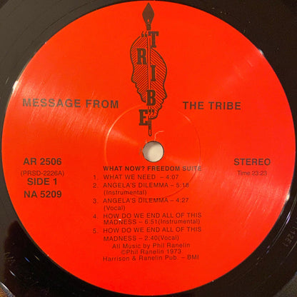 Wendell Harrison & Phil Ranelin : A Message From The Tribe (LP, Album, RE, RM)