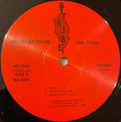 Wendell Harrison & Phil Ranelin : A Message From The Tribe (LP, Album, RE, RM)